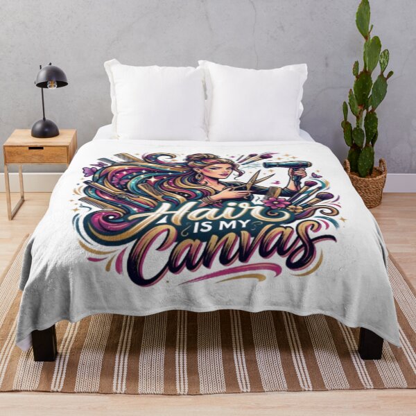 Item preview, Hair Is My Canvas - Hairstylist & Cosmetologist Gift designed and sold by PixelStyle Studio.