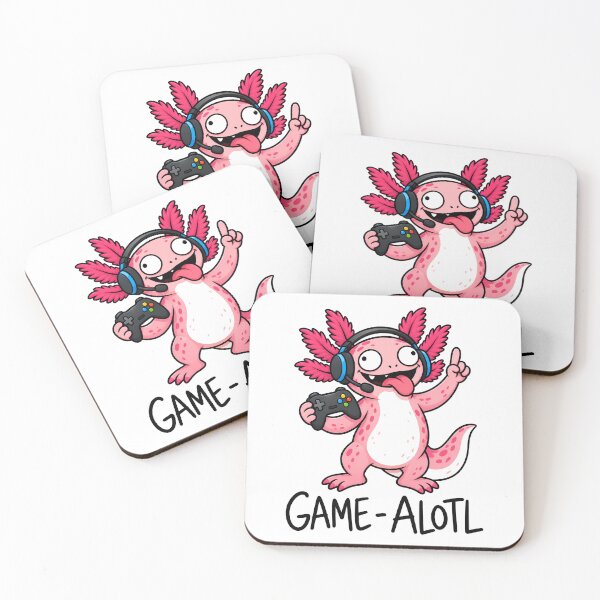 Item preview, Game Alotl Funny Axolotl Gamer Cartoon designed and sold by ShirtWreck.