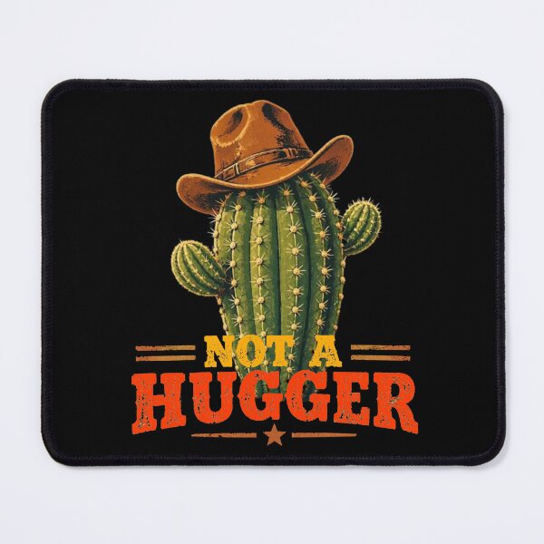 Item preview, Not A Hugger Sarcastic Cowboy Cactus designed and sold by TheEndDesign.