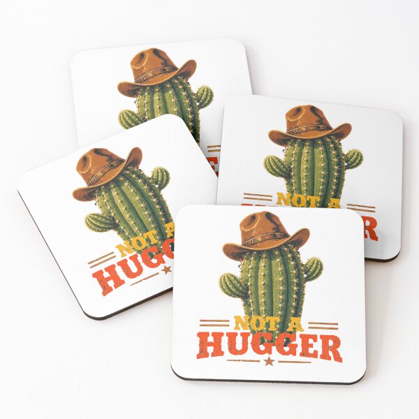 Item preview, Not A Hugger Sarcastic Cowboy Cactus designed and sold by TheEndDesign.