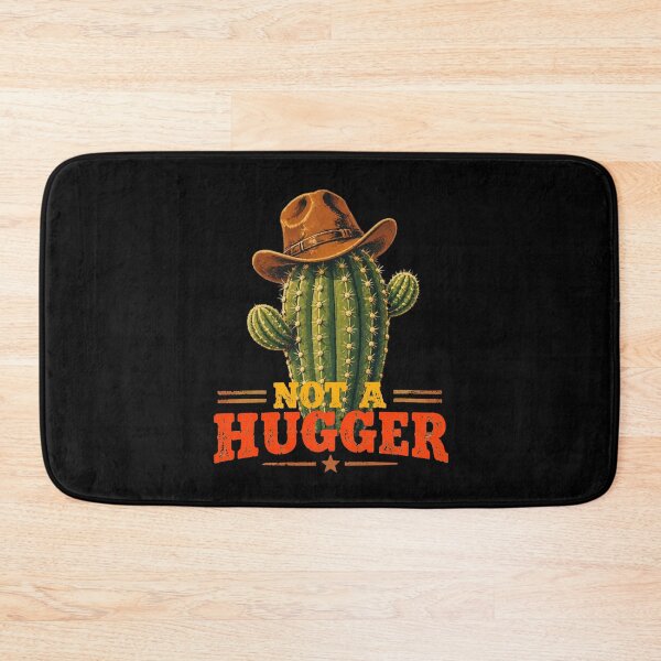 Item preview, Not A Hugger Sarcastic Cowboy Cactus designed and sold by TheEndDesign.