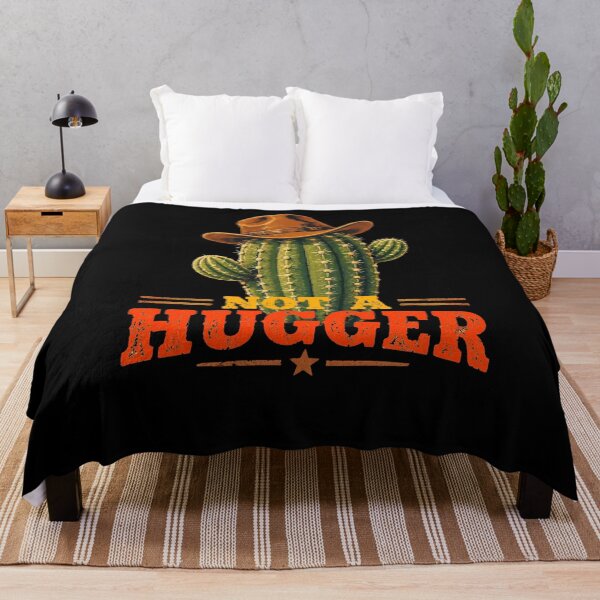 Item preview, Not A Hugger Sarcastic Cowboy Cactus designed and sold by TheEndDesign.