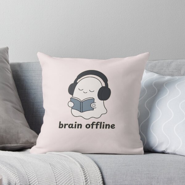 Item preview, Bookish Introvert Ghost with Headphones | Brain Offline Aesthetic designed and sold by suncorner28.