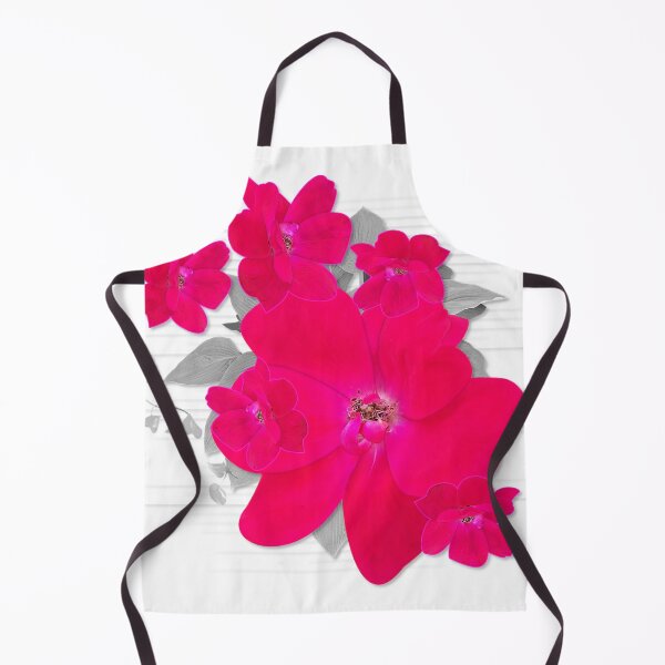 Item preview, Crayola Red Rugosa Rose Flowers on Grayscale designed and sold by Dahneray1.