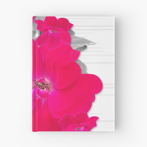 Item preview, Crayola Red Rugosa Rose Flowers on Grayscale designed and sold by Dahneray1.