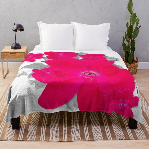 Item preview, Crayola Red Rugosa Rose Flowers on Grayscale designed and sold by Dahneray1.