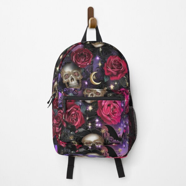Item preview, Gothic Crimson Romance: Skull and Rose Halloween Seamless Pattern designed and sold by Dream Bloom Gallery.