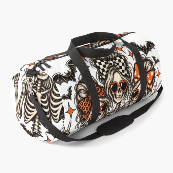 Item preview, Skeleton Besties Messy Bun Bows Sunglasses Halloween Art designed and sold by DesignArtist.ia.
