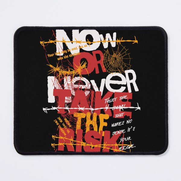 Item preview, Now Or Never Take The Risk T-Shirt, Motivational Streetwear Tee, Bold Typography Graphic Shirt, Entrepreneur Hustle Gift designed and sold by baretyas.