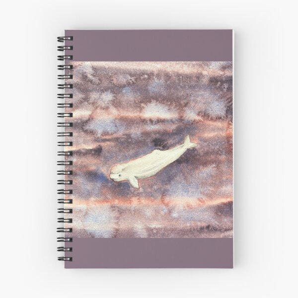 Item preview, Beluga Whale — Delphinapterus leucas | Watercolour & Ink Arctic Study designed and sold by SundayGirlTeam.