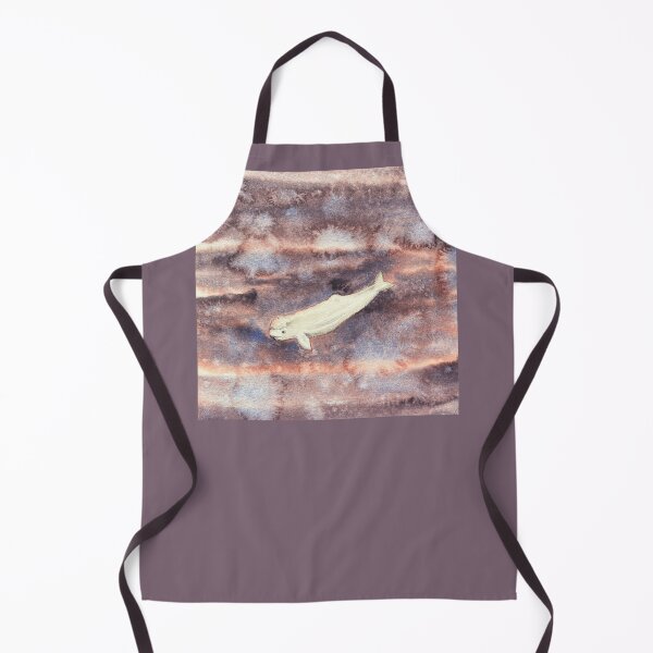 Item preview, Beluga Whale — Delphinapterus leucas | Watercolour & Ink Arctic Study designed and sold by SundayGirlTeam.
