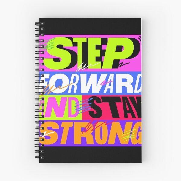 Item preview, Step Forward And Stay Strong T-Shirt, Bold Motivational Graphic Tee, Colorful Typography Shirt, Inspirational Gift Tee designed and sold by vec4u.