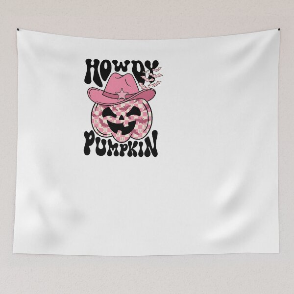 Item preview, Howdy Pumpkin Pink Cowgirl Western Halloween designed and sold by KroghDs.
