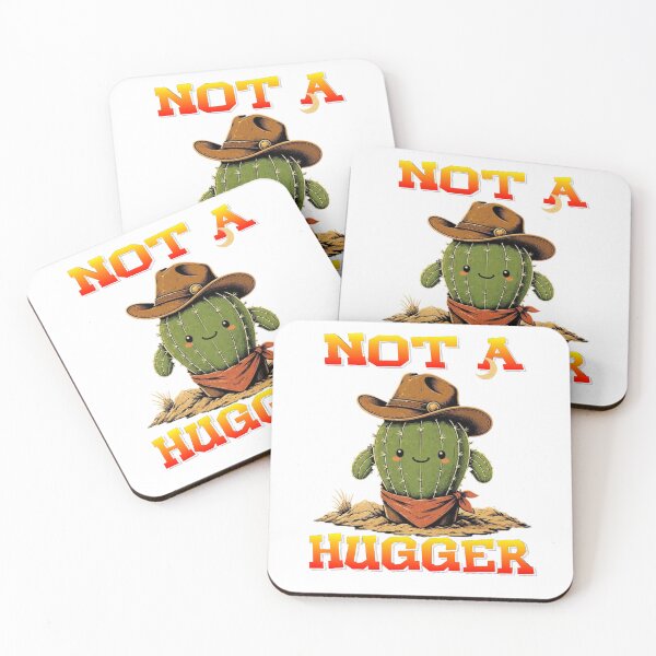 Item preview, Not A Hugger Sarcastic Cowboy Cactus designed and sold by TheEndDesign.