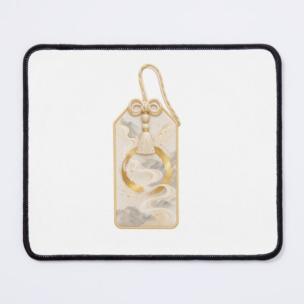 Item preview, Golden Enso Japanese Omamori Style Charm Motif designed and sold by LuminaKage.