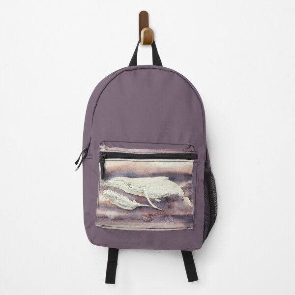Item preview, Humpback Whale Mother and Calf — Megaptera novaeangliae | Watercolour & Ink designed and sold by SundayGirlTeam.