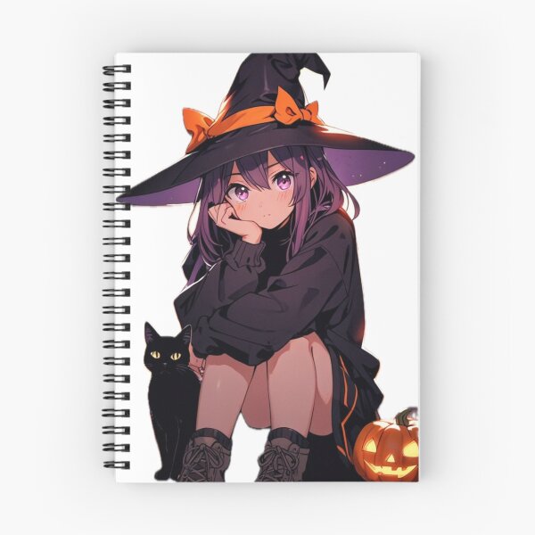 Item preview, Cute Chibi Black Cat Witch Halloween designed and sold by AnimDream .