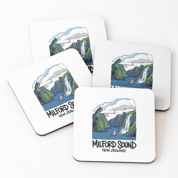Item preview, Milford Sound Fjord New Zealand Art Print designed and sold by Merch by Das Design Studio.