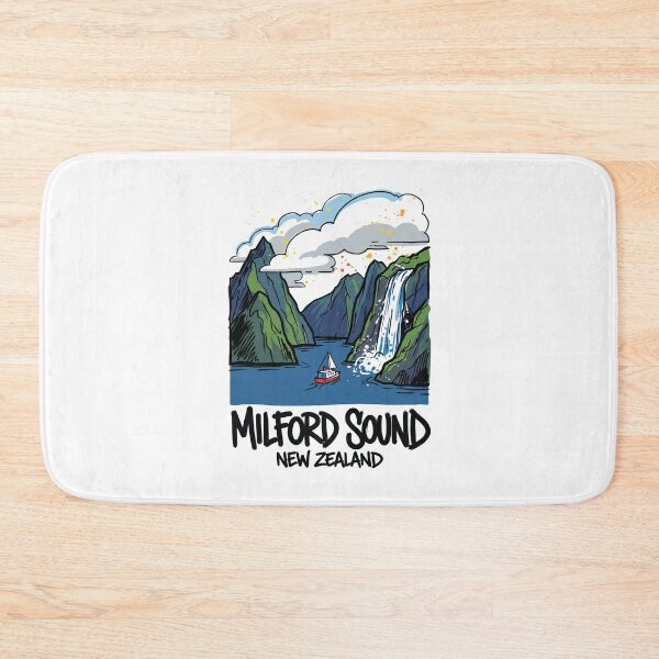 Item preview, Milford Sound Fjord New Zealand Art Print designed and sold by Merch by Das Design Studio.