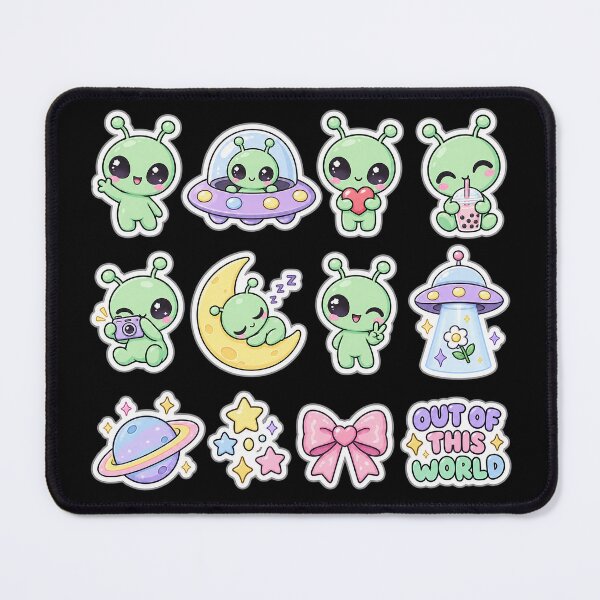 Item preview, Cute Aliens & UFO designed and sold by YnMstudio25.
