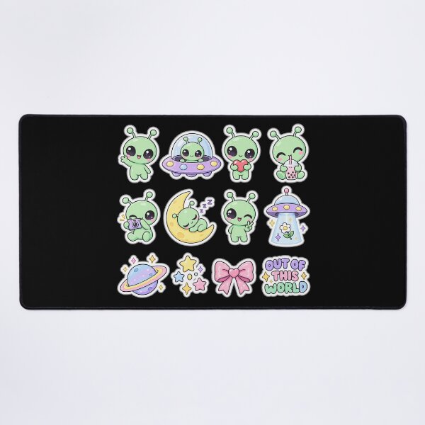 Item preview, Cute Aliens & UFO designed and sold by YnMstudio25.