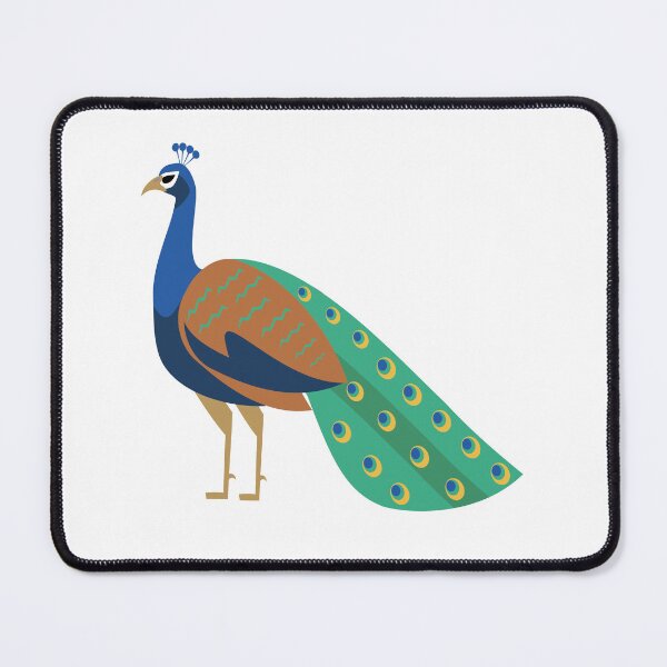 Item preview, Colorful peacock flat design pattern designed and sold by Tanapan2529.