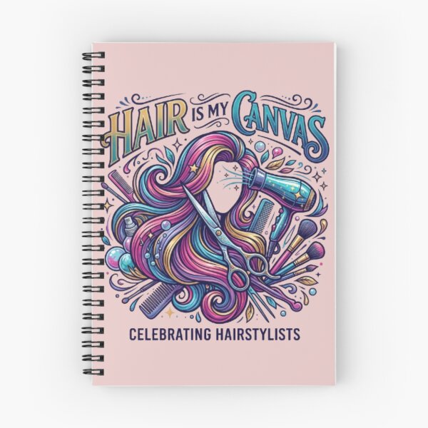 Item preview, Hair Is My Canvas - Modern Hairdresser & Barber Art designed and sold by PixelStyle Studio.