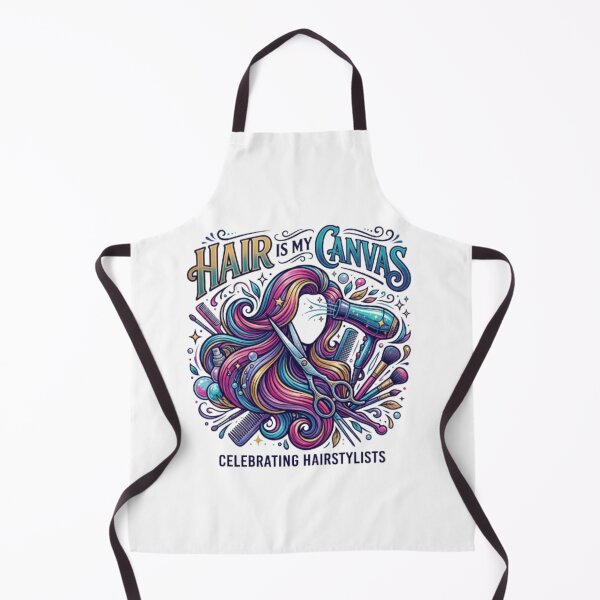 Item preview, Hair Is My Canvas - Modern Hairdresser & Barber Art designed and sold by PixelStyle Studio.