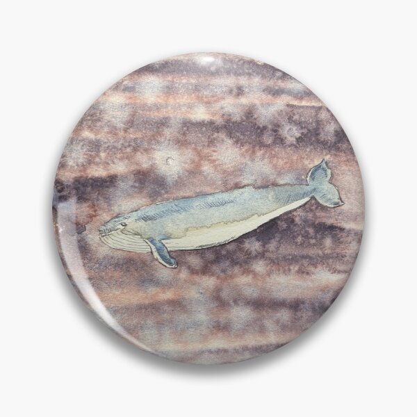 Item preview, Blue Whale Watercolour — Balaenoptera musculus Study designed and sold by SundayGirlTeam.
