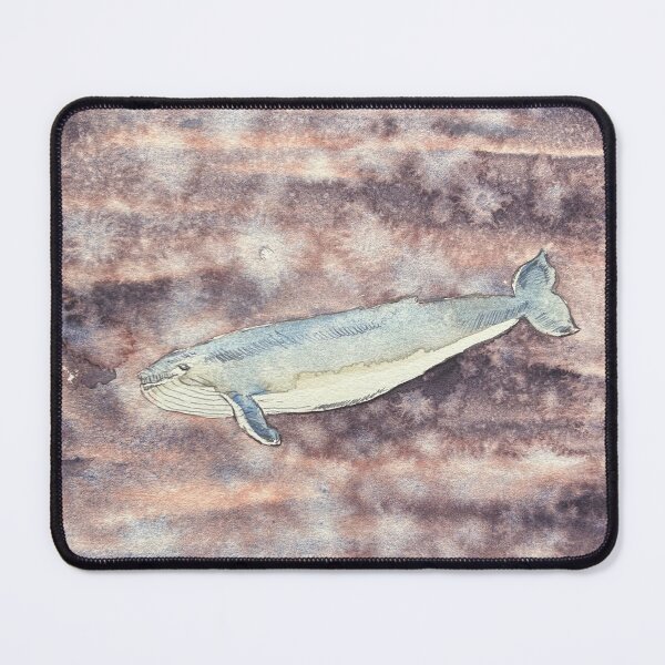 Item preview, Blue Whale Watercolour — Balaenoptera musculus Study designed and sold by SundayGirlTeam.
