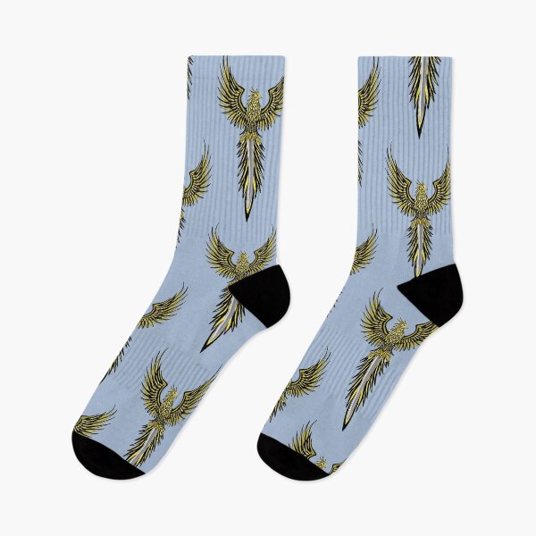Item preview, Vertical Golden Phoenix with Sword Crest designed and sold by URSM.