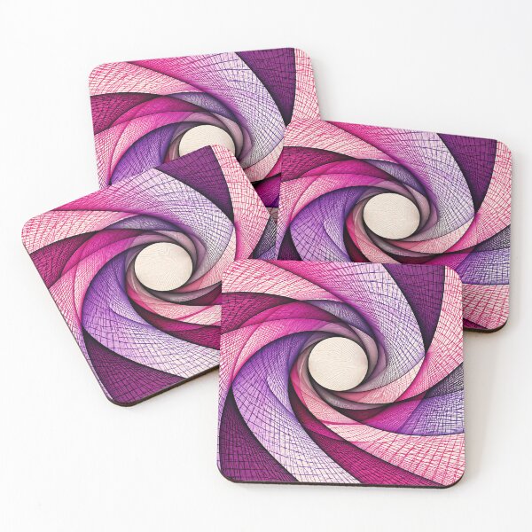 Item preview, Purple Pink Spiral Grid designed and sold by NordenPosters.