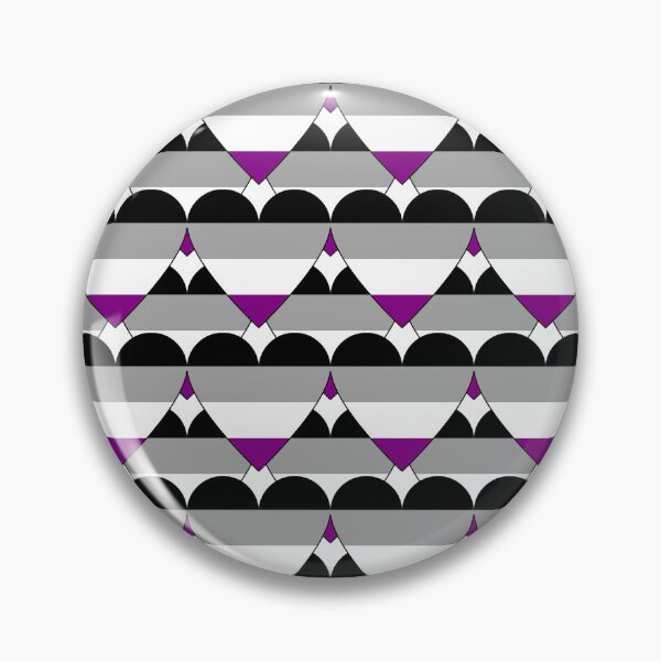 Item preview, Heart With Asexual Flag Pattern designed and sold by TheIconSmith.