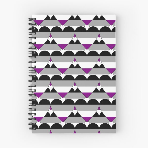 Item preview, Heart With Asexual Flag Pattern designed and sold by TheIconSmith.