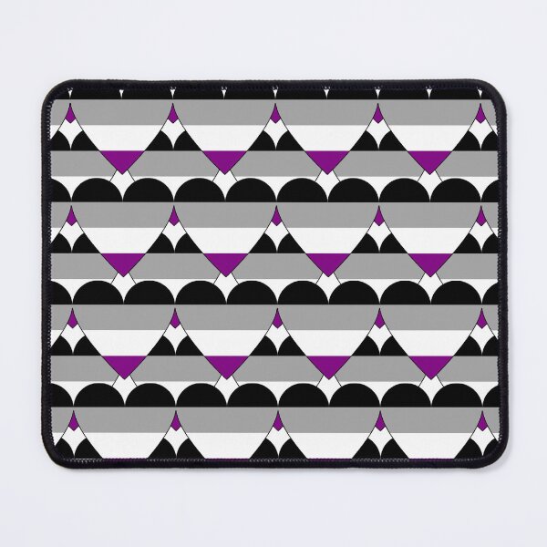 Item preview, Heart With Asexual Flag Pattern designed and sold by TheIconSmith.