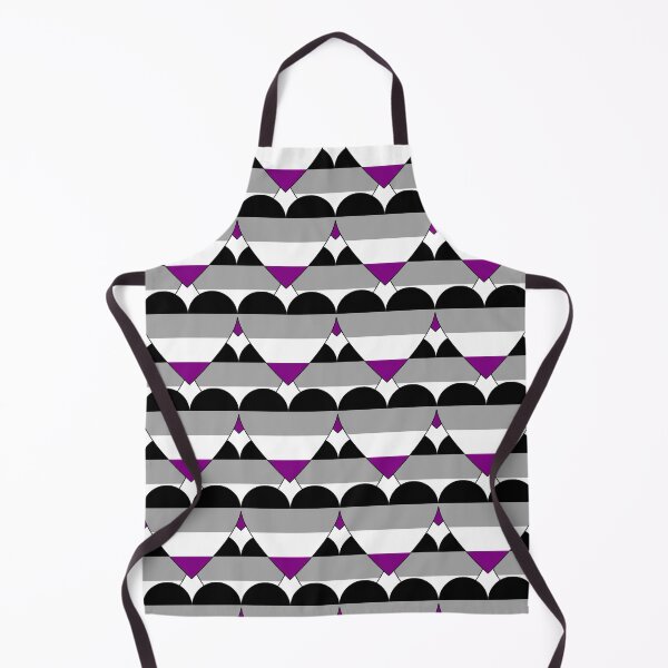 Item preview, Heart With Asexual Flag Pattern designed and sold by TheIconSmith.