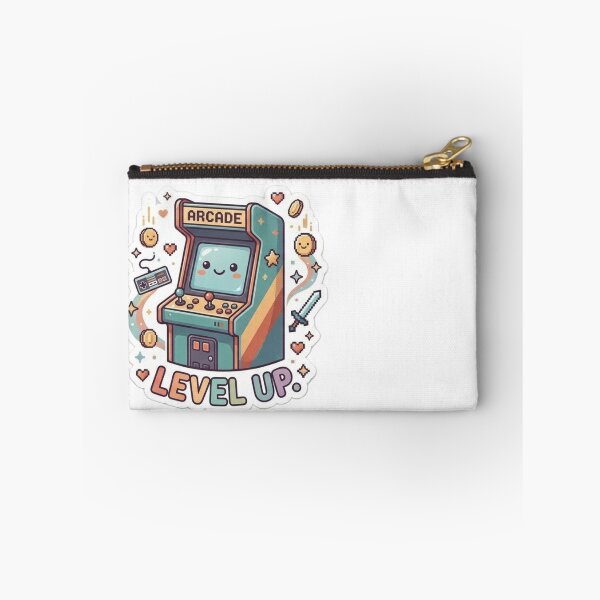 Item preview, Cute Retro Arcade Machine "Level Up" Gamer Design designed and sold by GeniusCorner.