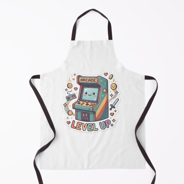 Item preview, Cute Retro Arcade Machine "Level Up" Gamer Design designed and sold by GeniusCorner.