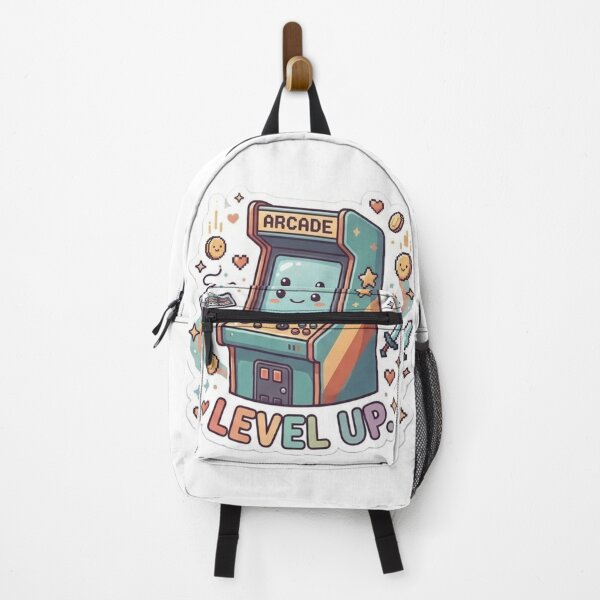 Item preview, Cute Retro Arcade Machine "Level Up" Gamer Design designed and sold by GeniusCorner.