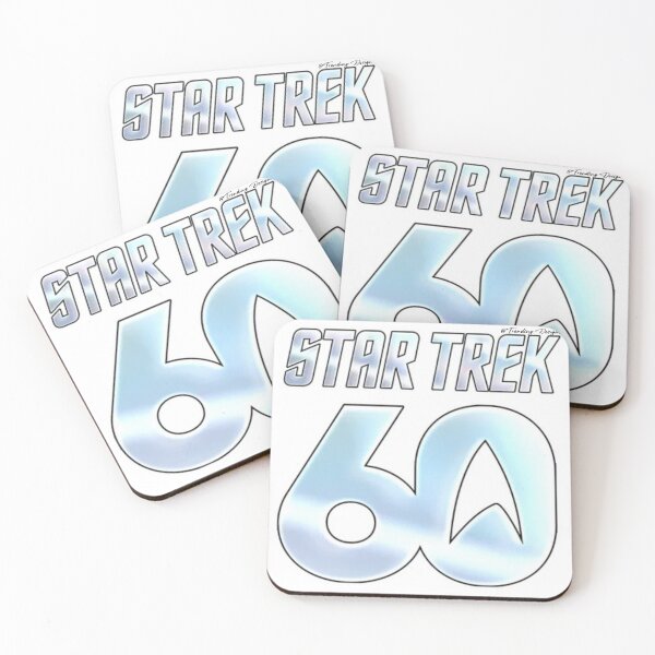 Item preview, The 60th anniversary of Star Trek Stickers designed and sold by TrendingFabrics.