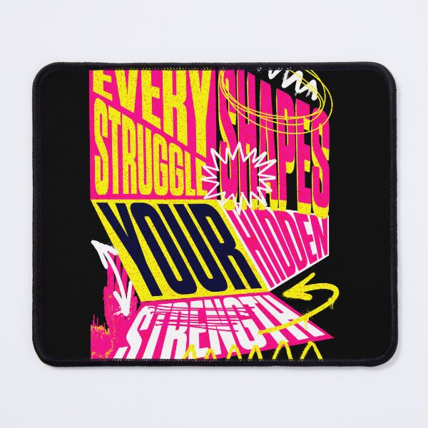 Item preview, Every Struggle Shapes Your Hidden Strength T-Shirt, Bold Motivational Graphic Tee, Colorful Typography Shirt, Resilience Gift designed and sold by vec4u.