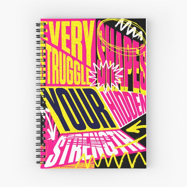 Item preview, Every Struggle Shapes Your Hidden Strength T-Shirt, Bold Motivational Graphic Tee, Colorful Typography Shirt, Resilience Gift designed and sold by vec4u.