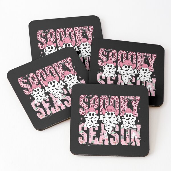 Item preview, Western Halloween Spooky Season Pink Cowboy Ghosts designed and sold by KroghDs.