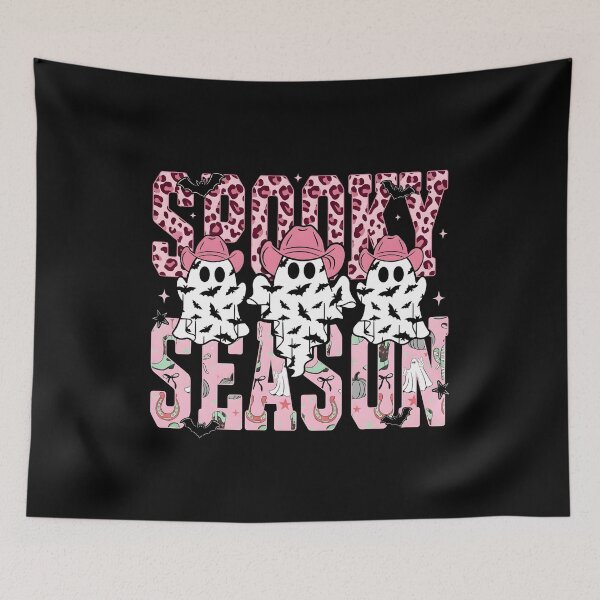 Item preview, Western Halloween Spooky Season Pink Cowboy Ghosts designed and sold by KroghDs.