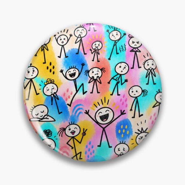 Item preview, A Crowd of Colorful Feelings designed and sold by Qenlo.