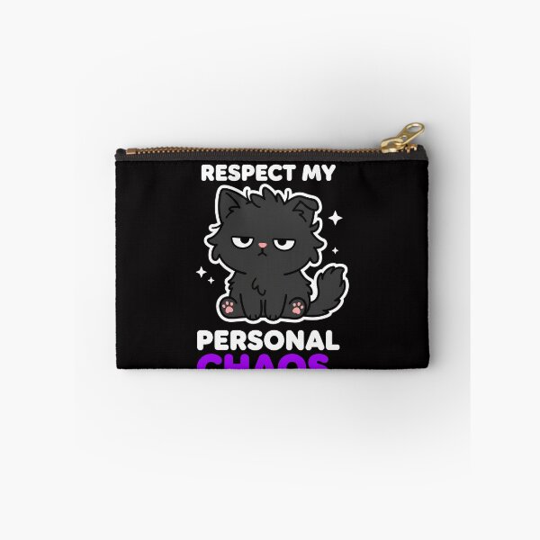 Item preview, Please Respect My Personal Chaos Black Cat Funny Sarcastic  designed and sold by Emmatshirt1.