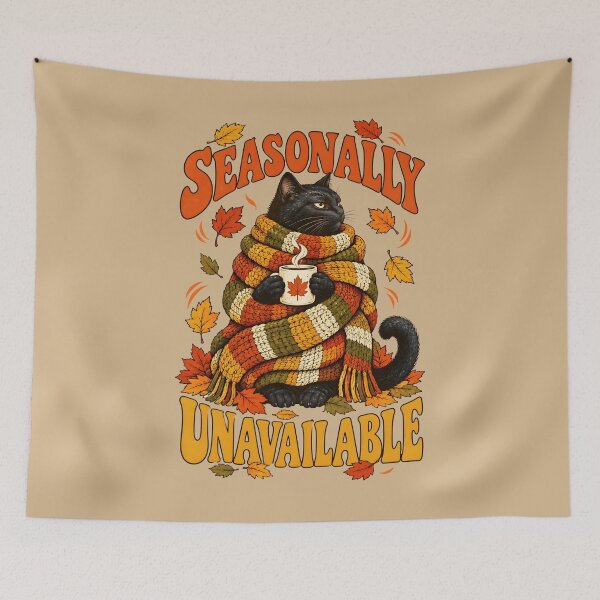 Item preview, Seasonally Unavailable Funny Autumn Cat designed and sold by MagicTheDog.