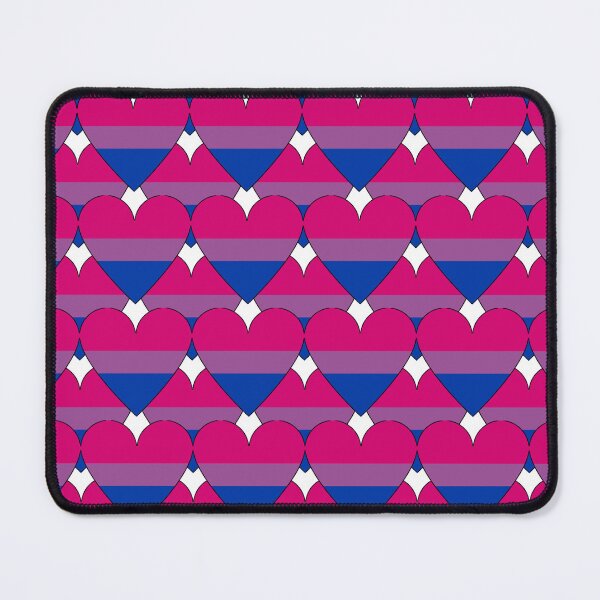 Item preview, Heart With Bisexual Flag Pattern designed and sold by TheIconSmith.