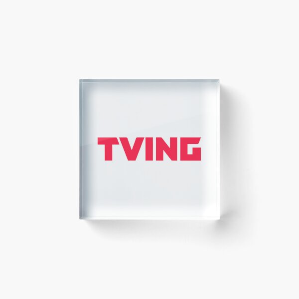 Item preview, TVING Streaming Service Logo on White Background designed and sold by Jeffclimbing.