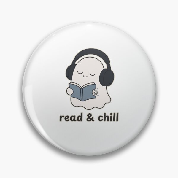 Item preview, Bookish Introvert Ghost with Headphones | Read & Chill Aesthetic designed and sold by suncorner28.
